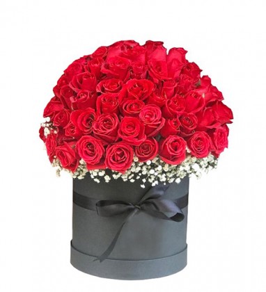 Kutuda 51 Kırmızı Gül