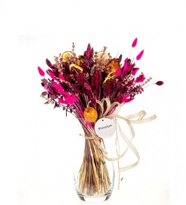 Plants in Glass Vase