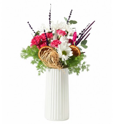 Pembe Çardak Güller ve Papatyalar